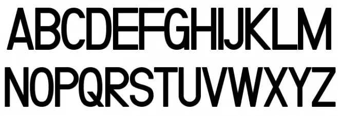 Fibel Nord Bold Font Litere mari