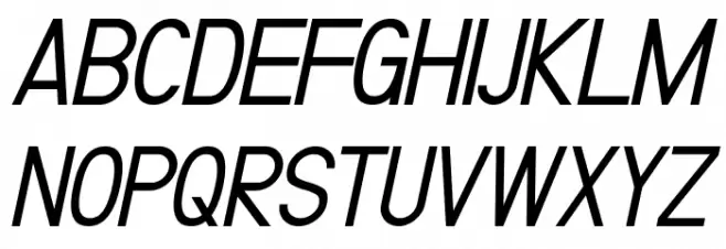 Fibel Nord Italic Font Litere mari