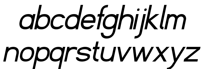 Fibel Nord Italic Font LOWERCASE