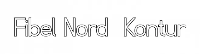 Fibel Nord  Kontur  Скачать бесплатные шрифты