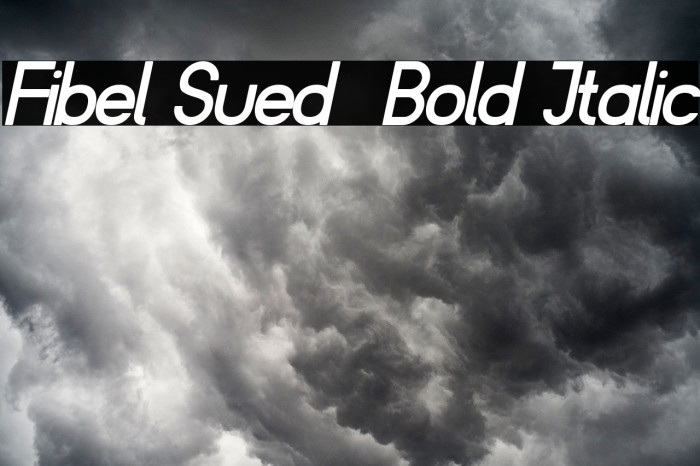 Fibel Sued Bold Italic Font examples