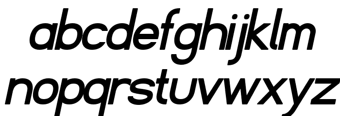 Fibel Sued Bold Italic Font LOWERCASE