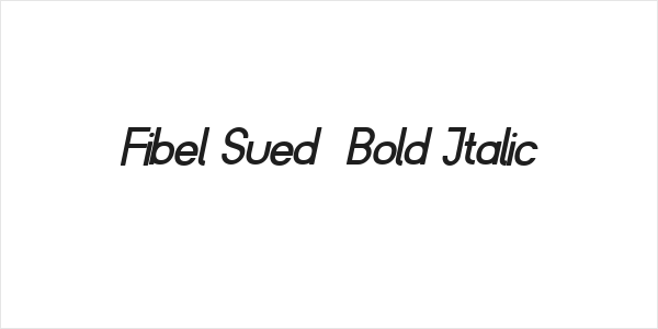 Fibel Sued  Bold Italic Logo