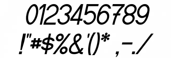 Fibel Sued Italic Font OTHER CHARS