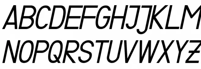 Fibel Sued Italic Fuentes MAYÚSCULAS