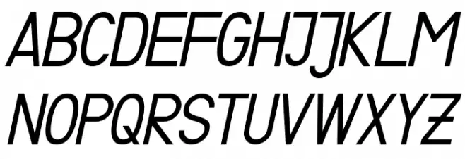 Fibel Sued Italic 字体 大写