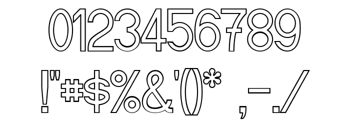 Fibel Sued Kontur Font OTHER CHARS
