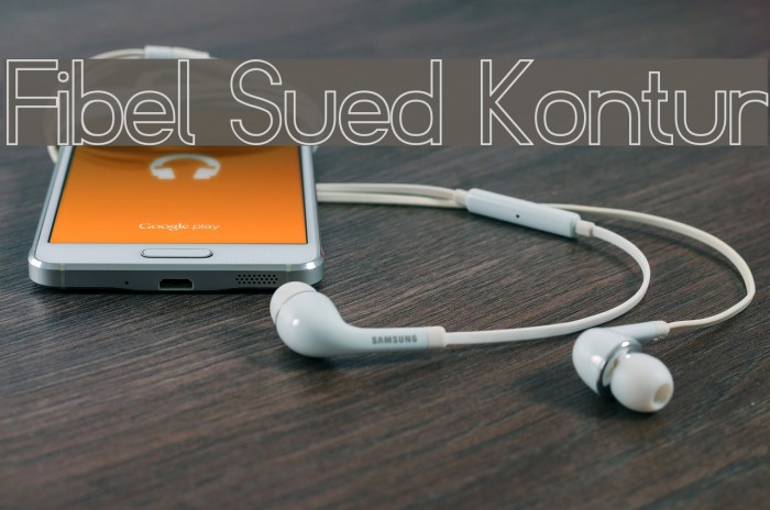 Fibel Sued Kontur Fonte examples