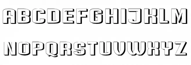 Fiber Regular 字体 大写