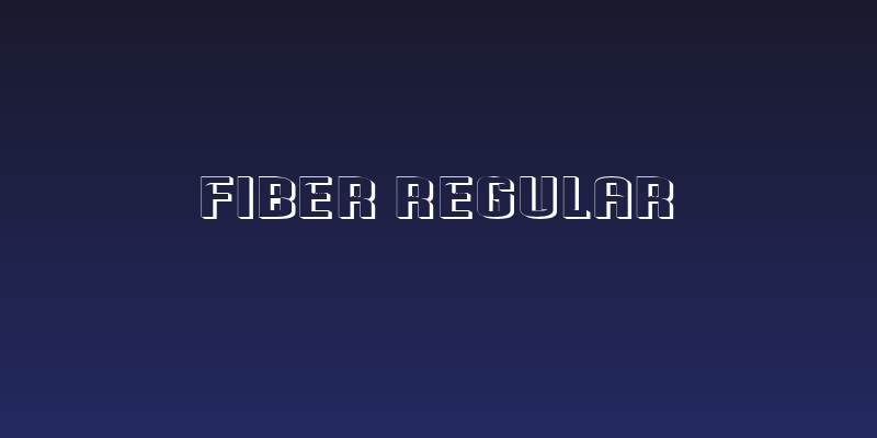 Fiber Regular Social Header