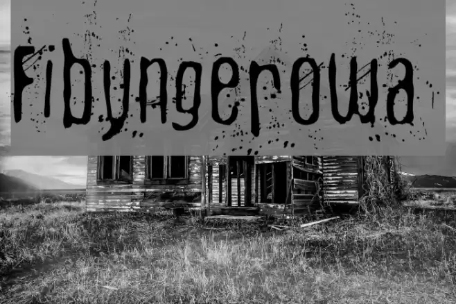 Fibyngerowa Font examples