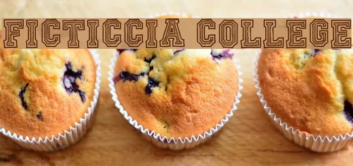 Ficticcia College Font examples