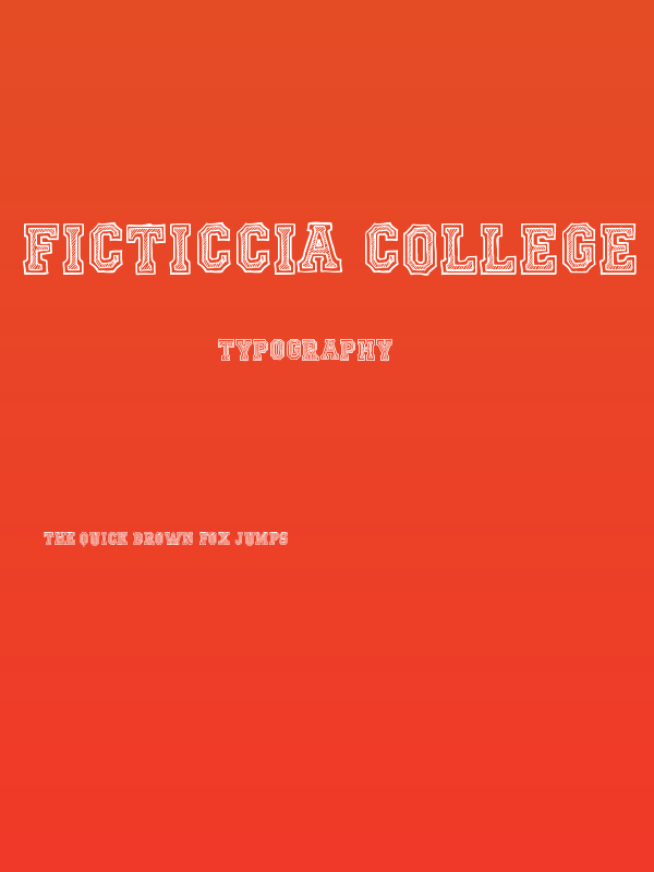 Ficticcia College Poster