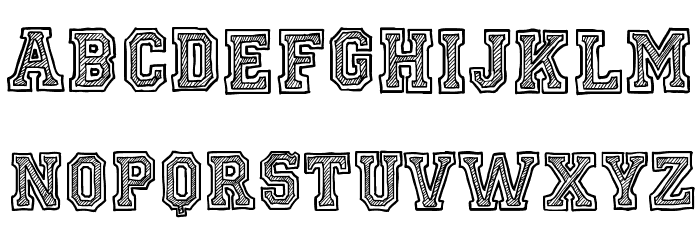 Ficticcia College Font LOWERCASE