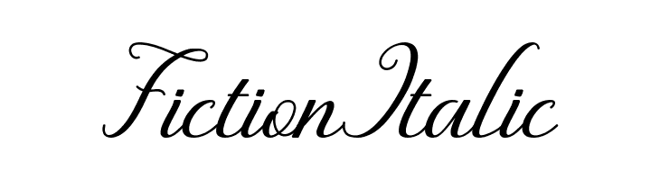 Fiction Italic  font caratteri gratis