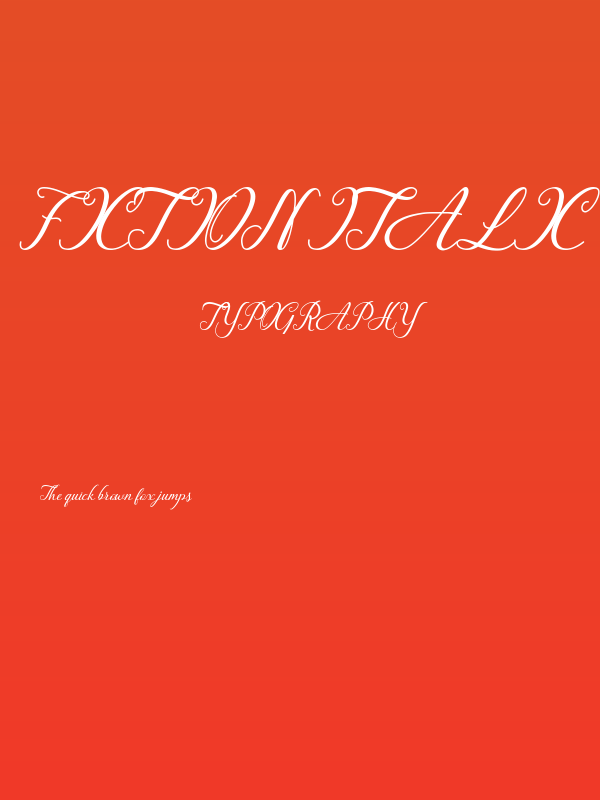 Fiction Italic Poster