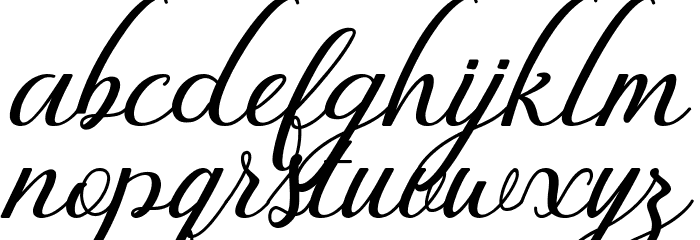 Fiction Italic Font LOWERCASE