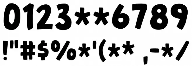 Fictional Character DEMO Font OTHER CHARS