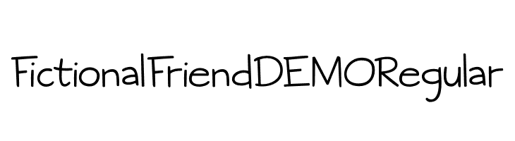Fictional Friend DEMO Regular  Free Fonts Download