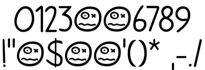 Fictional Friend DEMO Regular Font OTHER CHARS