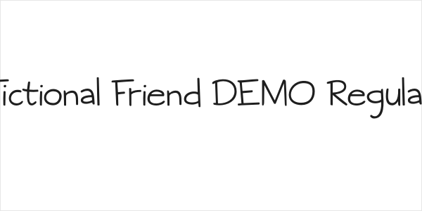 Fictional Friend DEMO Regular Logo