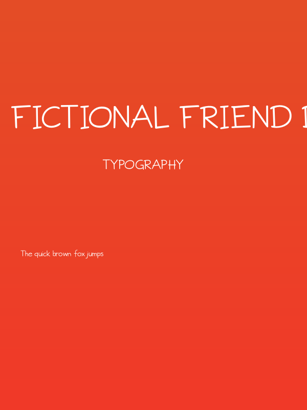 Fictional Friend DEMO Regular Poster