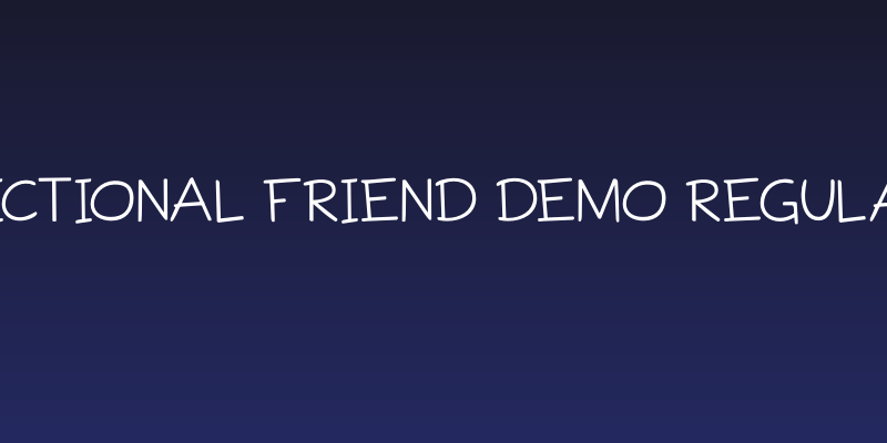 Fictional Friend DEMO Regular Social Header