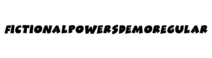 Fictional Powers DEMO Regular  les polices de caractères gratuit tlcharger