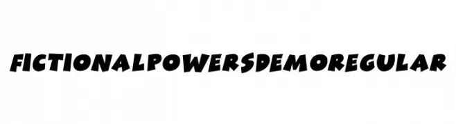 Fictional Powers DEMO Regular  Frei Schriftart Herunterladen