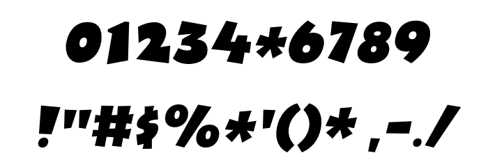 Fictional Powers DEMO Regular Font OTHER CHARS