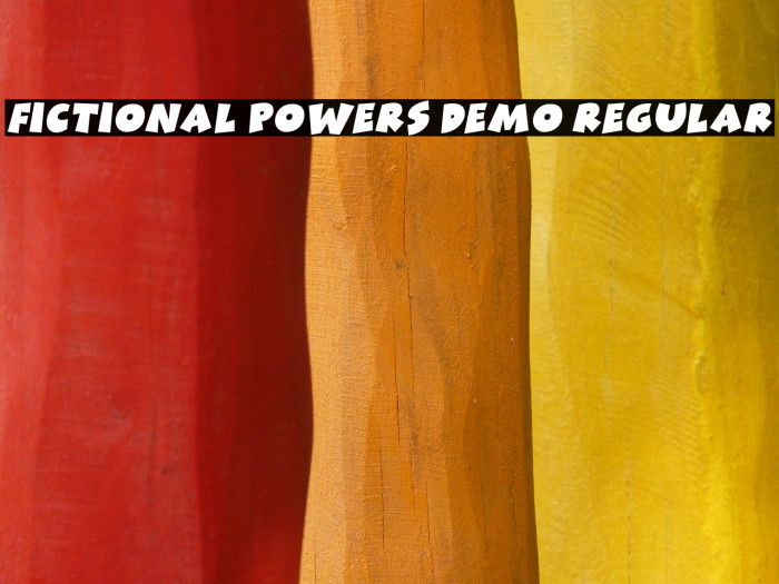 Fictional Powers DEMO Regular Example 2