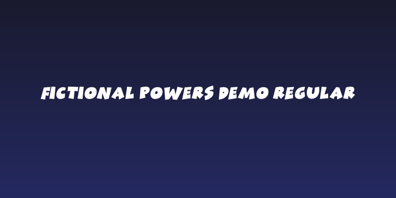 Fictional Powers DEMO Regular Social Header