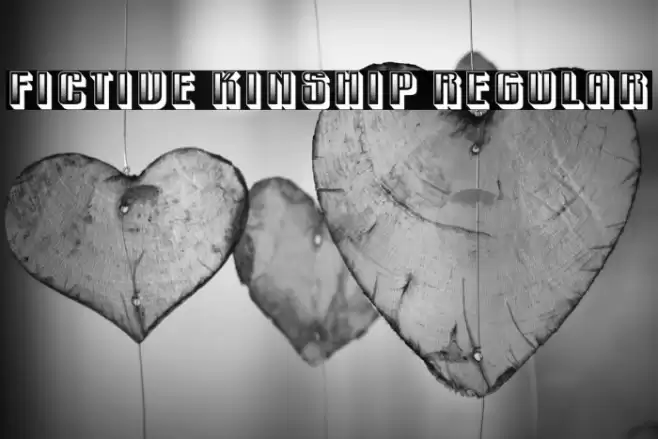Fictive Kinship Regular Font examples