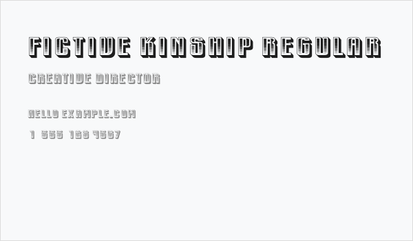 Fictive Kinship Regular Business Card