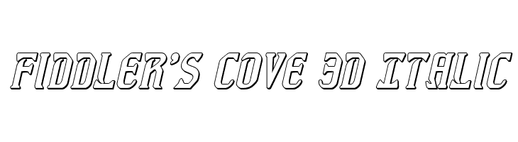 Fiddler's Cove 3D Italic Font