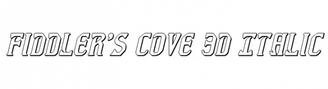 Fiddler's Cove 3D Italic  Frei Schriftart Herunterladen