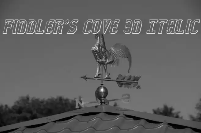 Fiddler's Cove 3D Italic Font examples