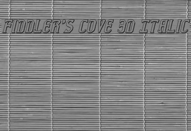 Fiddler's Cove 3D Italic Font examples