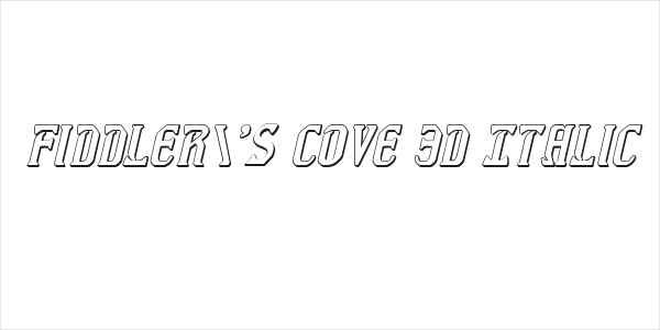 Fiddler's Cove 3D Italic Logo