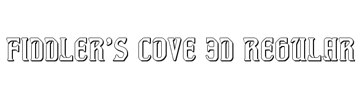 Fiddler's Cove 3D Regular  免费字体下载