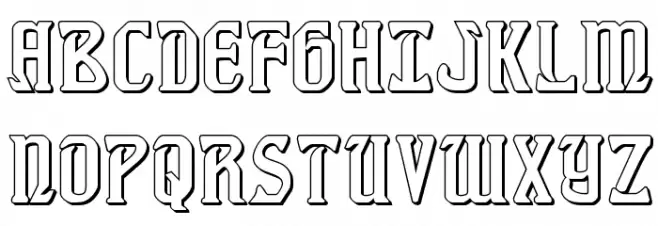 Fiddler's Cove 3D Regular Schriftart Groß