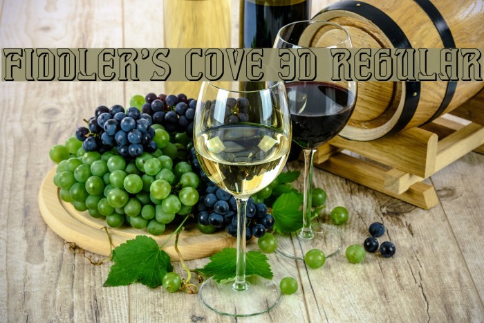Fiddler's Cove 3D Regular Font examples