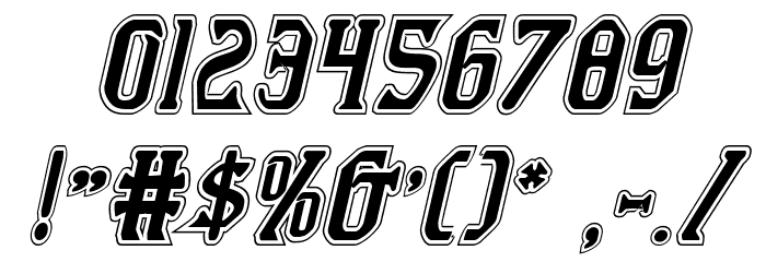 Fiddler's Cove Academy Italic Font OTHER CHARS