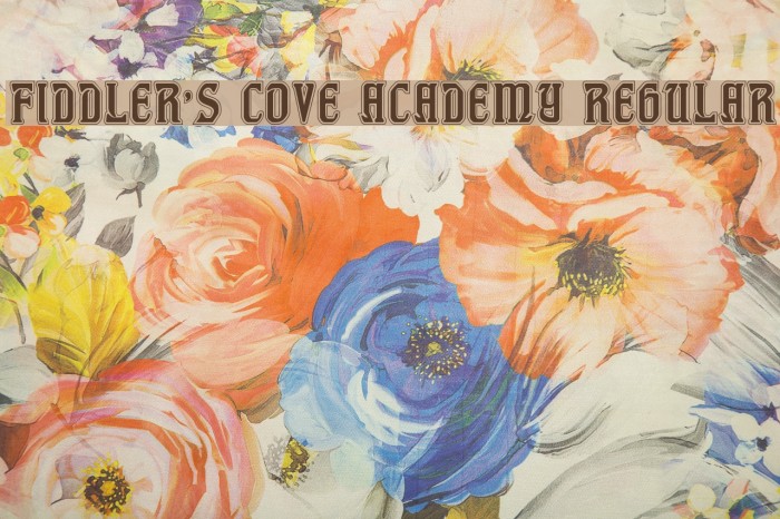 Fiddler's Cove Academy Regular Font examples