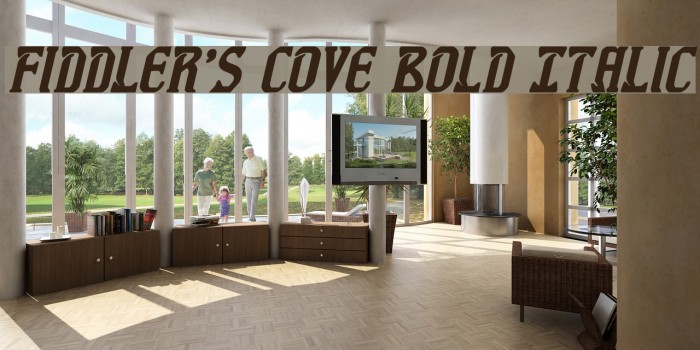 Fiddler's Cove Bold Italic Font examples