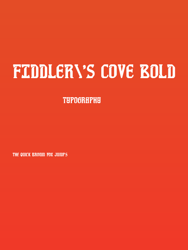 Fiddler's Cove Bold Poster