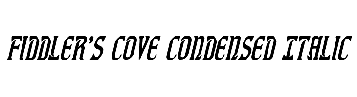 Fiddler's Cove Condensed Italic  नि: शुल्क फ़ॉन्ट्स डाउनलोड