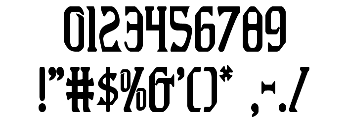 Fiddler's Cove Condensed Font OTHER CHARS