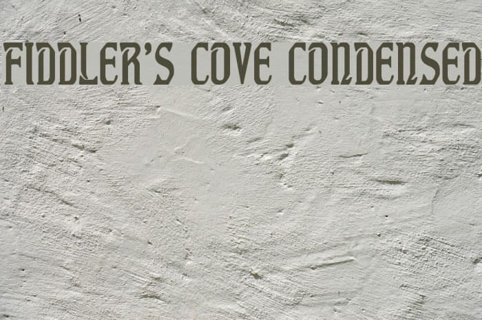 Fiddler's Cove Condensed Font examples