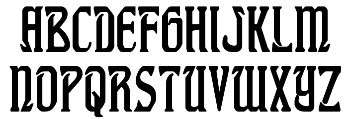 Fiddler's Cove Condensed Font LOWERCASE